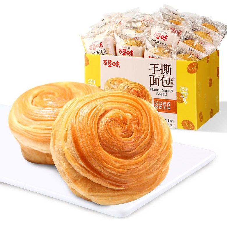 手撕面包整箱 1kg